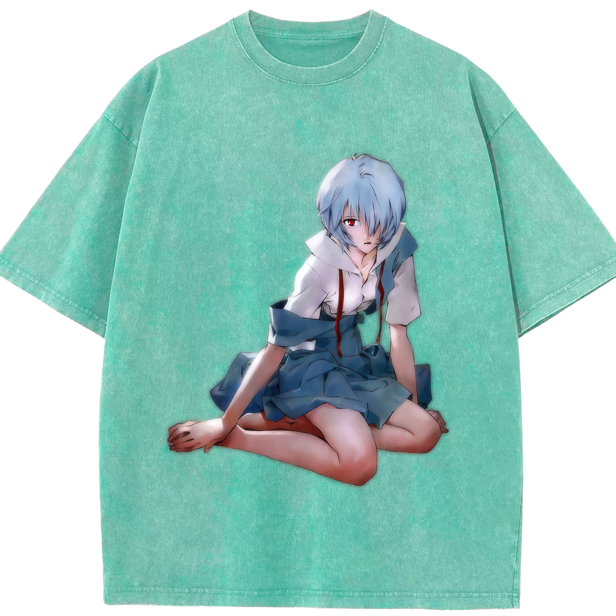 （画像用） EVA 新世紀エヴァンゲリオン 綿100% ヴィンテージ風 半袖Tシャツ（フロントプリント）
